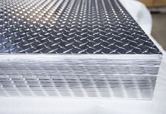Ozdobny polerowany aluminiowy arkusz blachy kontrolnej Certyfikat ISO9001